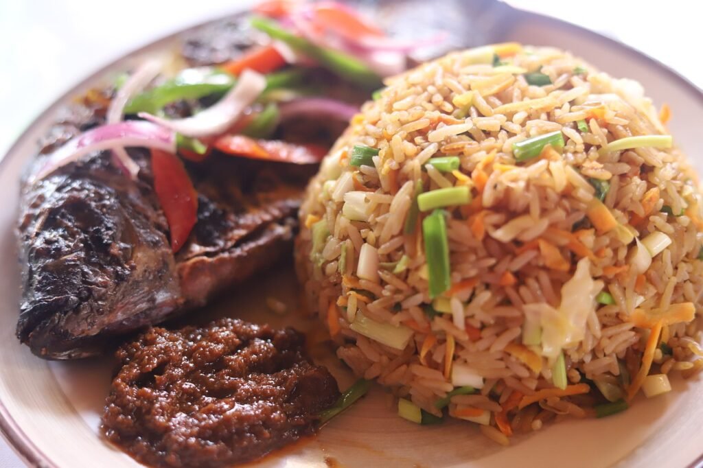 jollof, jollof rice, ghanaian dishes